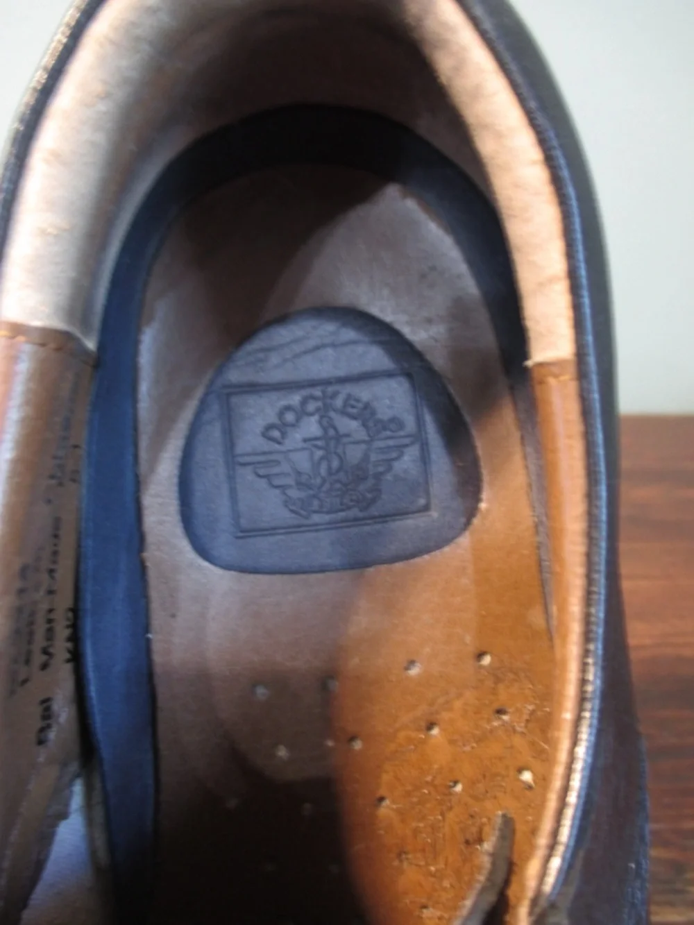 Dockers Men's Black Gordon Cap-Toe Oxford Shoes Size 8M